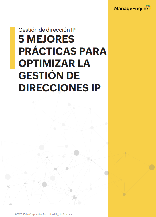 Ebook: 5 mejores prácticas para la optimización de la gestión de direcciones IP