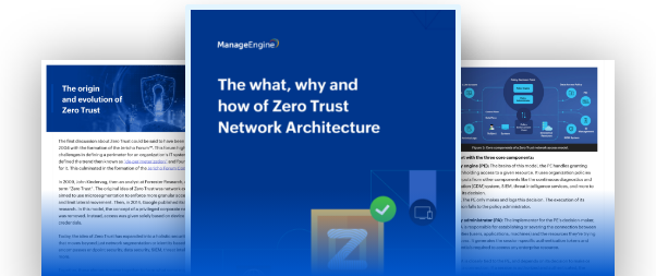 ¿Desea más información sobre la seguridad zero trust? - ManageEngine