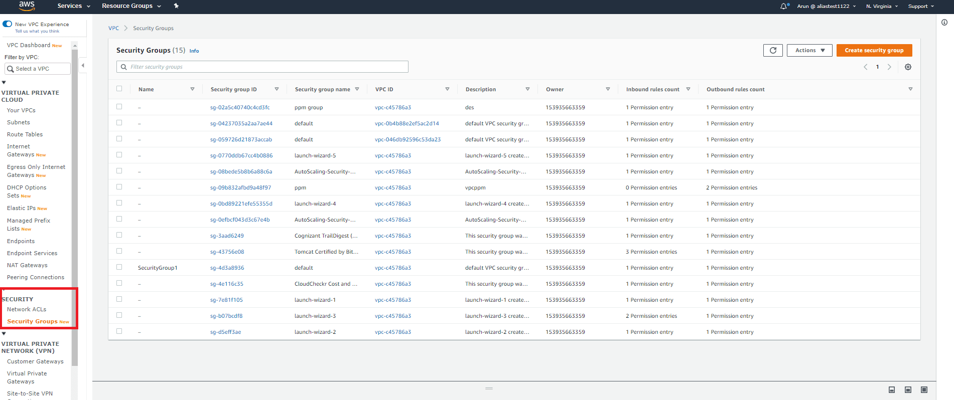 Stale security groups - Deleting or modifying a stale rule in a security group using the VPC Console