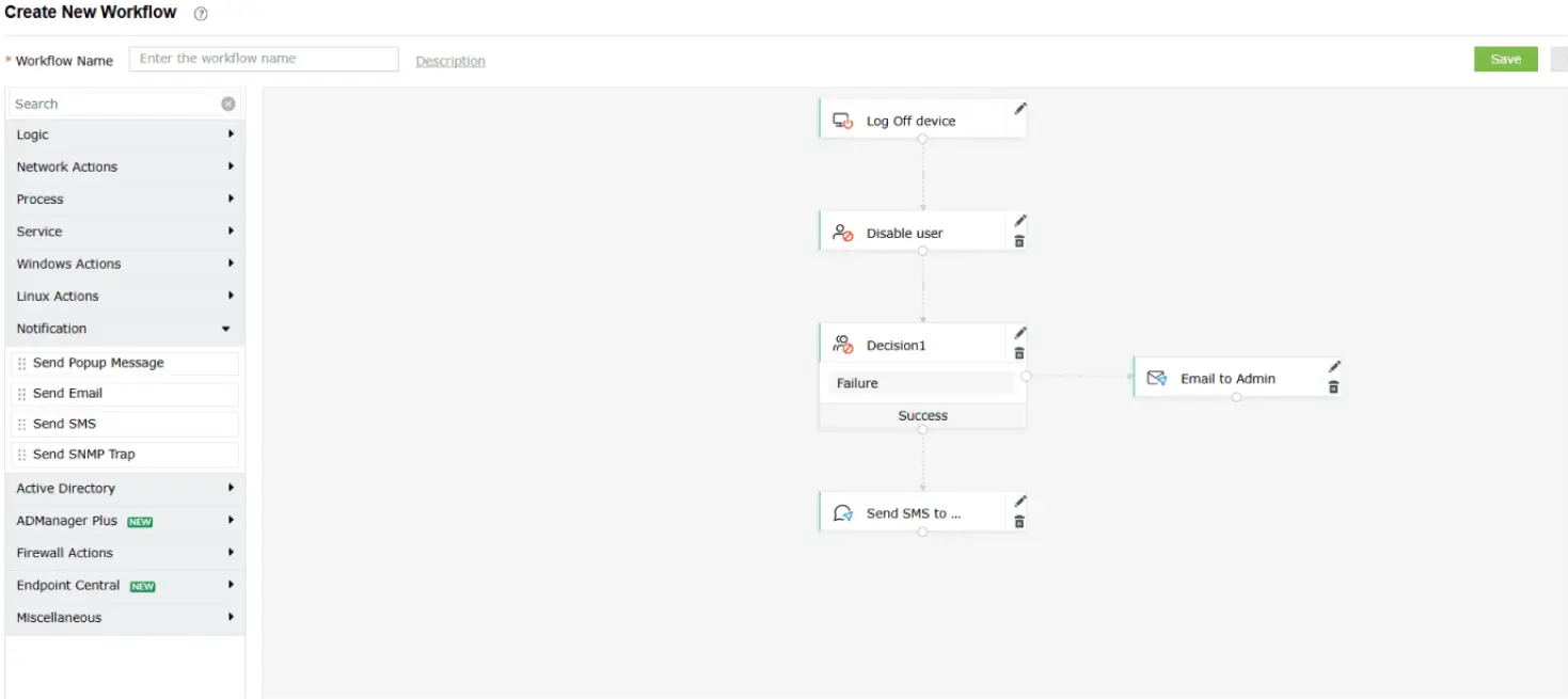 Automated incident response in Log360 for enhanced cybersecurity in the IT sector.
