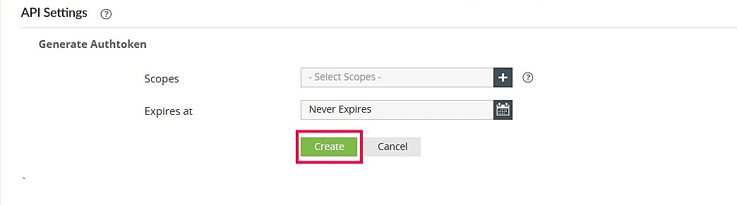 EventLog Analyzer Rest API Settings