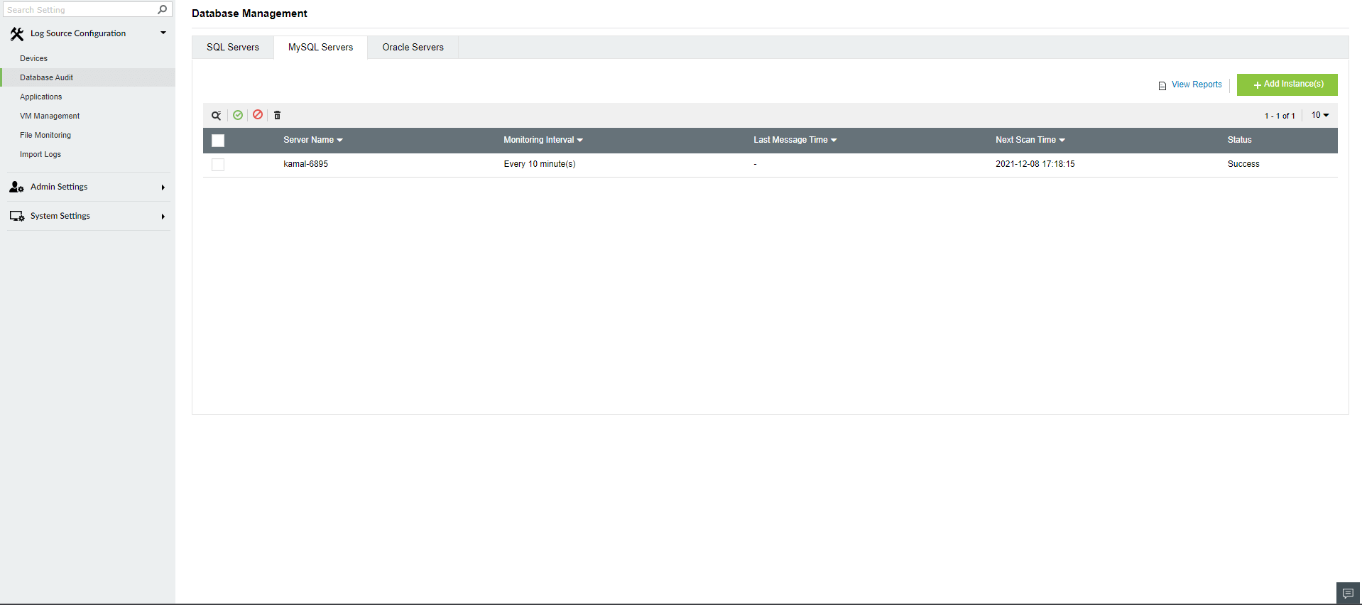 Configuring MySQL Server