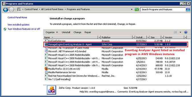 Installation procedure