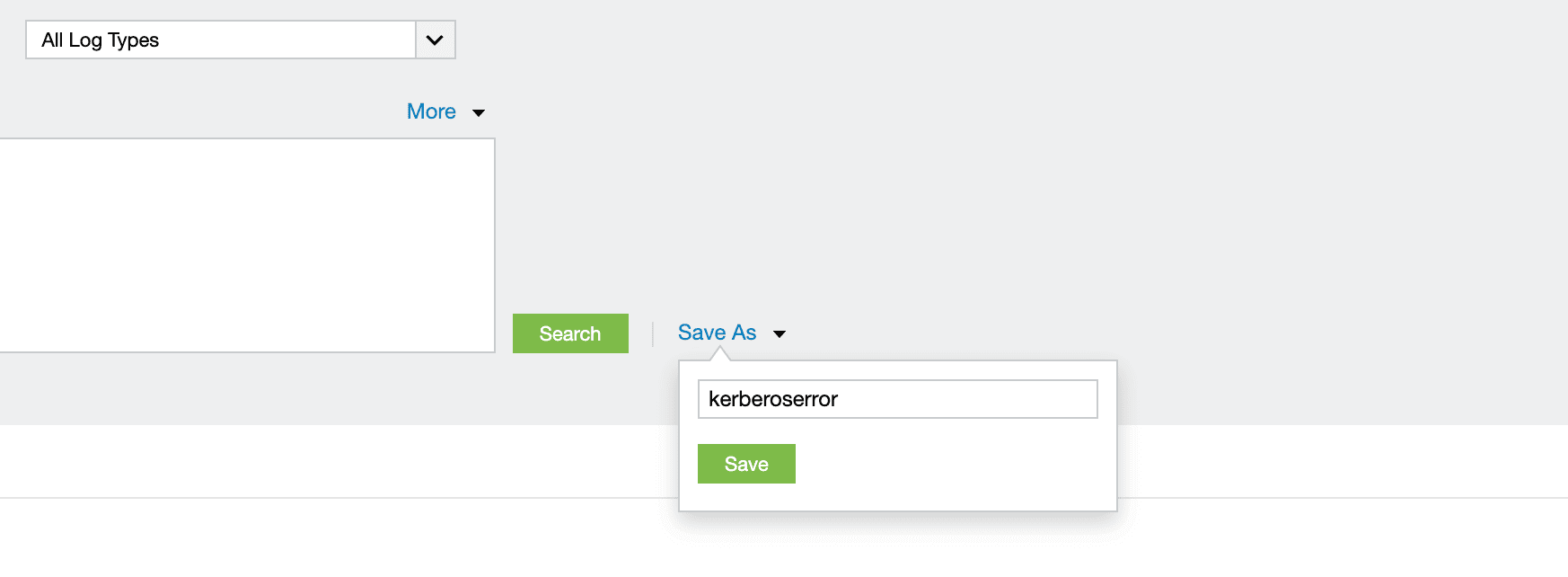 Saving search and exporting search results