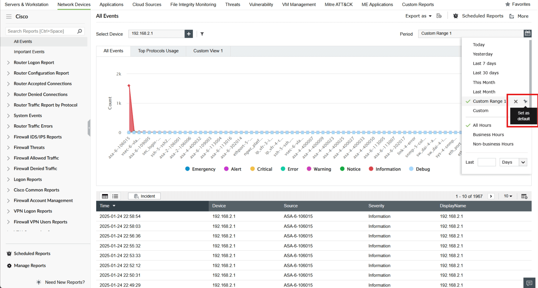 Report export and customization