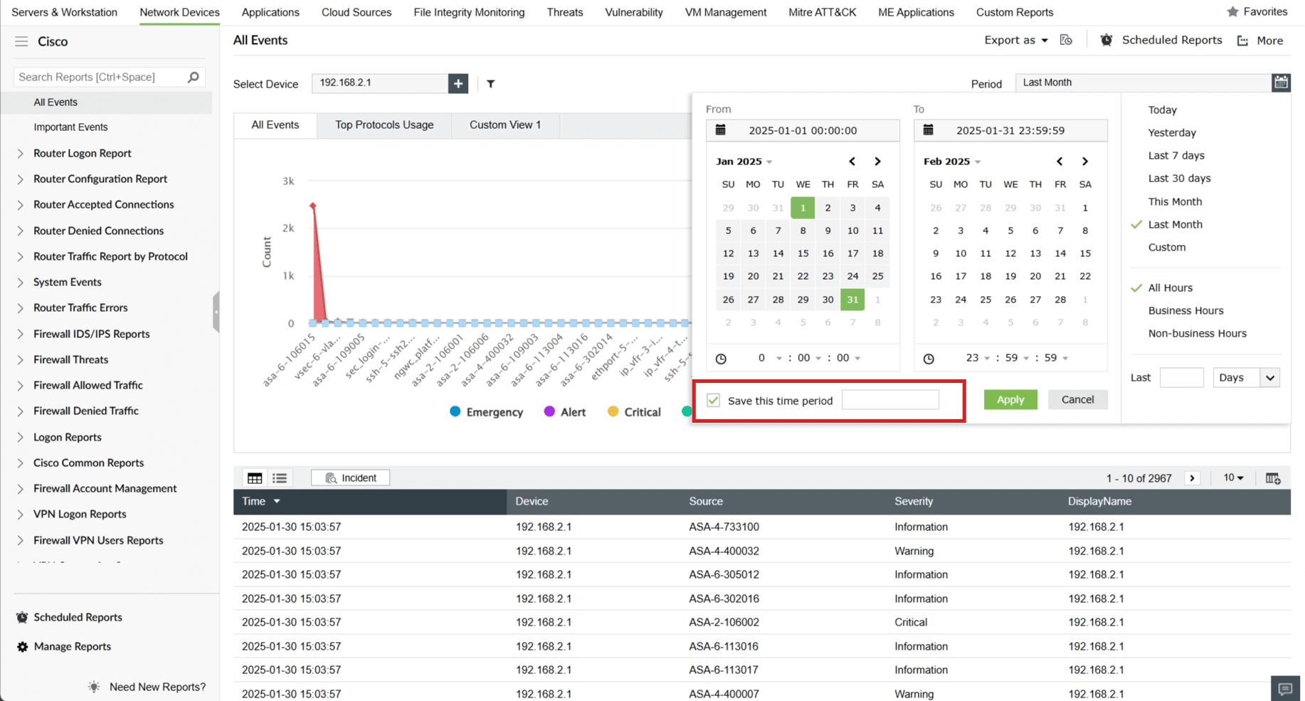 Report export and customization