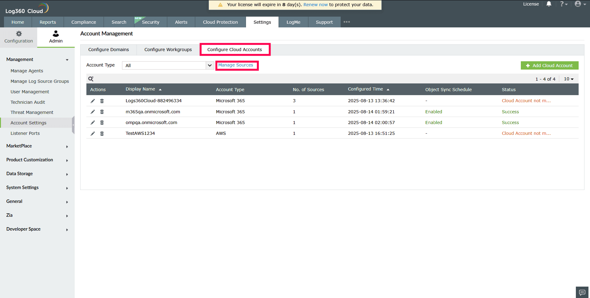 Adding a data source