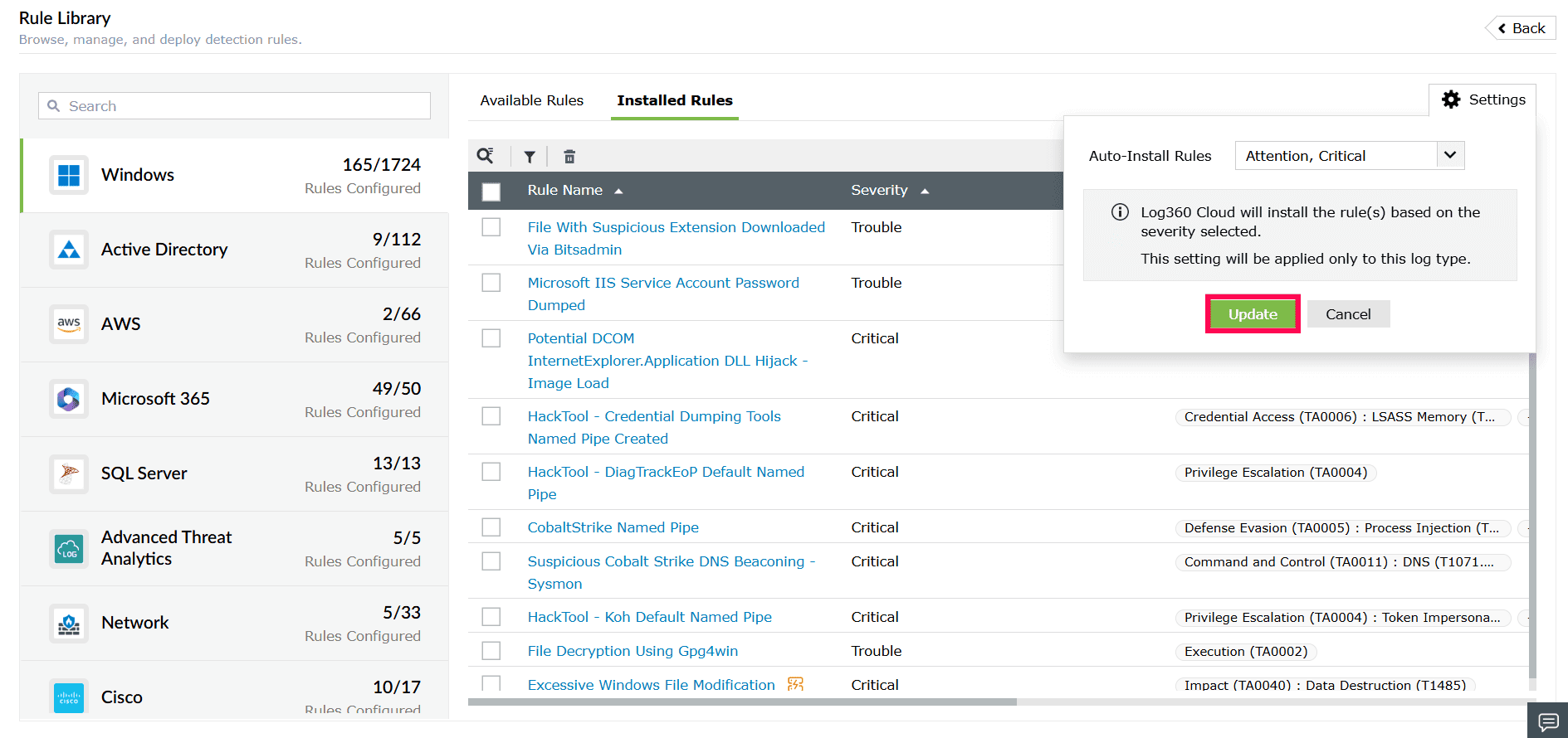 Configuring auto-install settings