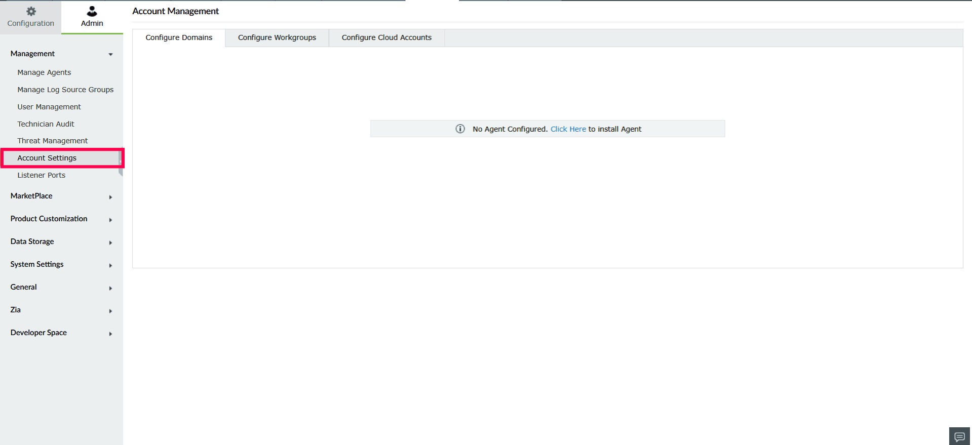Configuring and managing