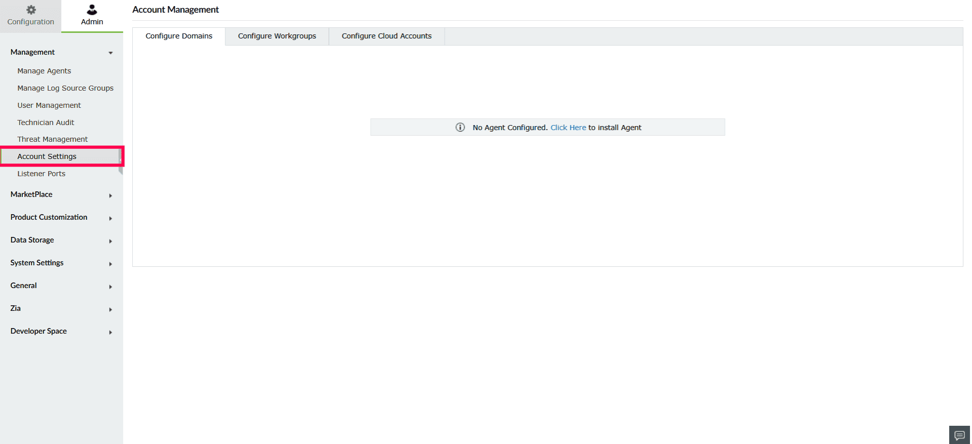 Configuring and managing