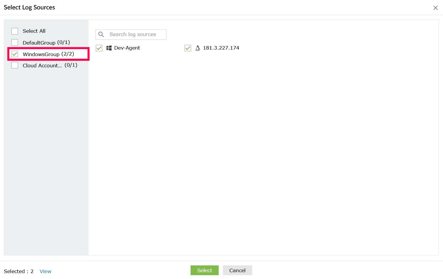 Log Collection Failure Alert in ManageEngine Log360 Cloud