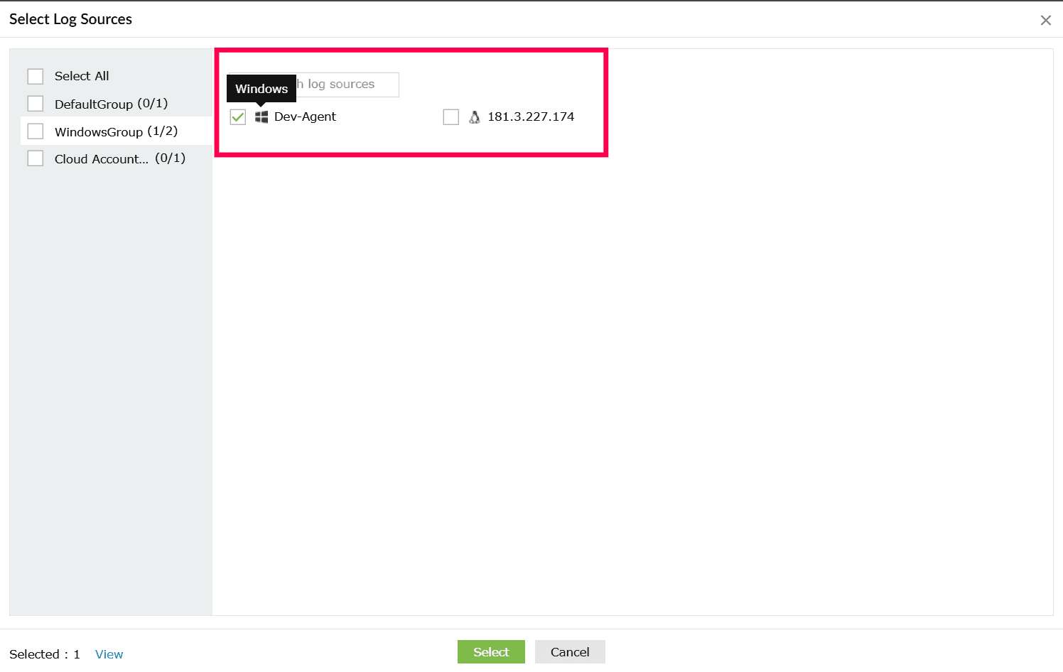Log Collection Failure Alert in ManageEngine Log360 Cloud