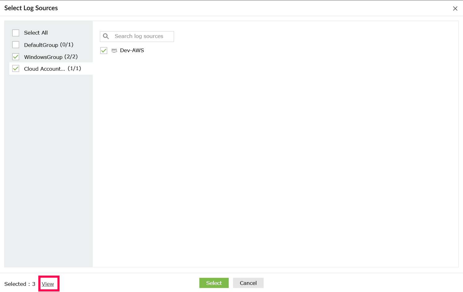 Log Collection Failure Alert in ManageEngine Log360 Cloud