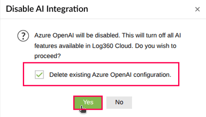 Configuring Azure OpenAI in ManageEngine Log360 Cloud