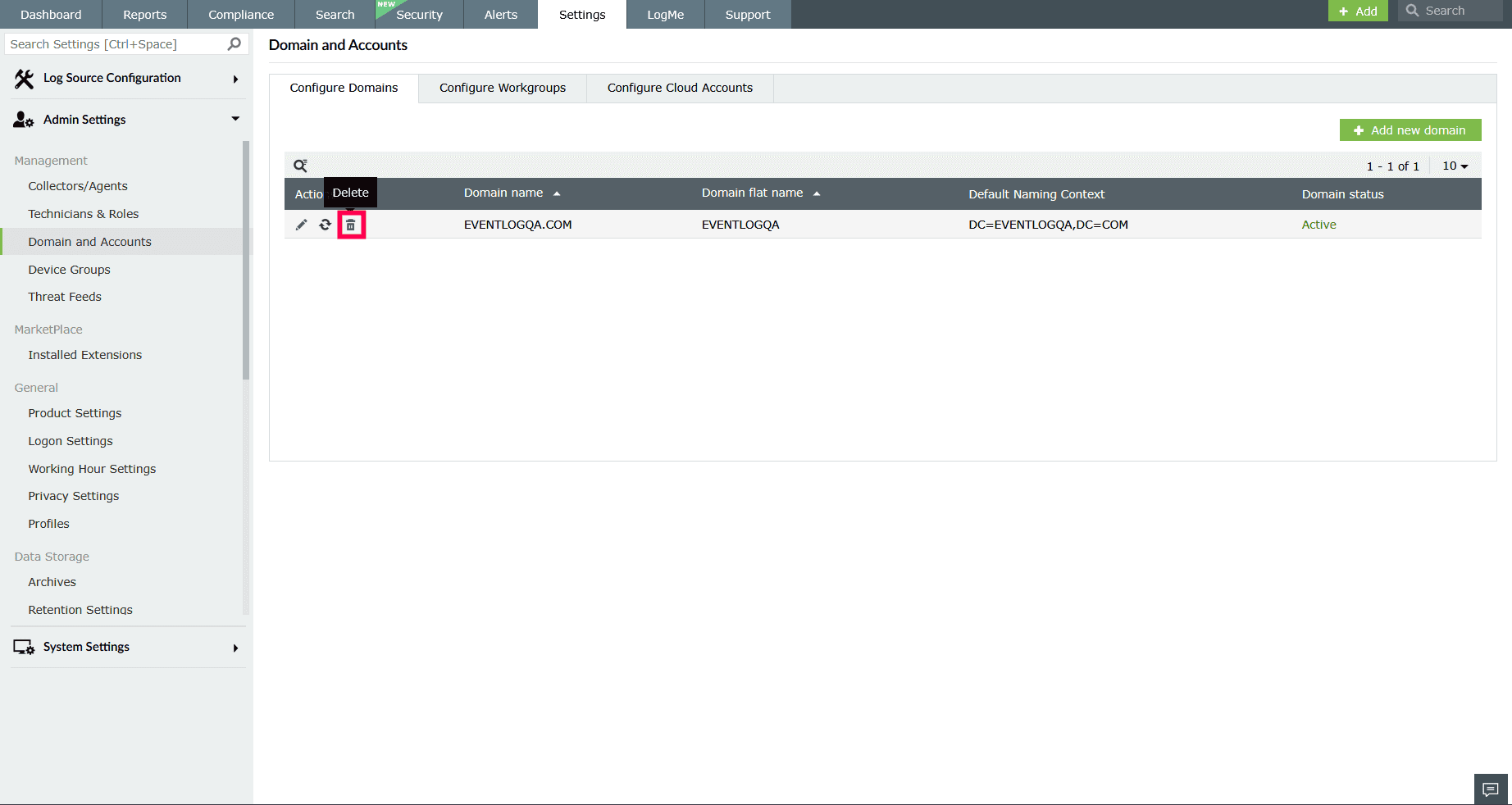 Domain and Accounts