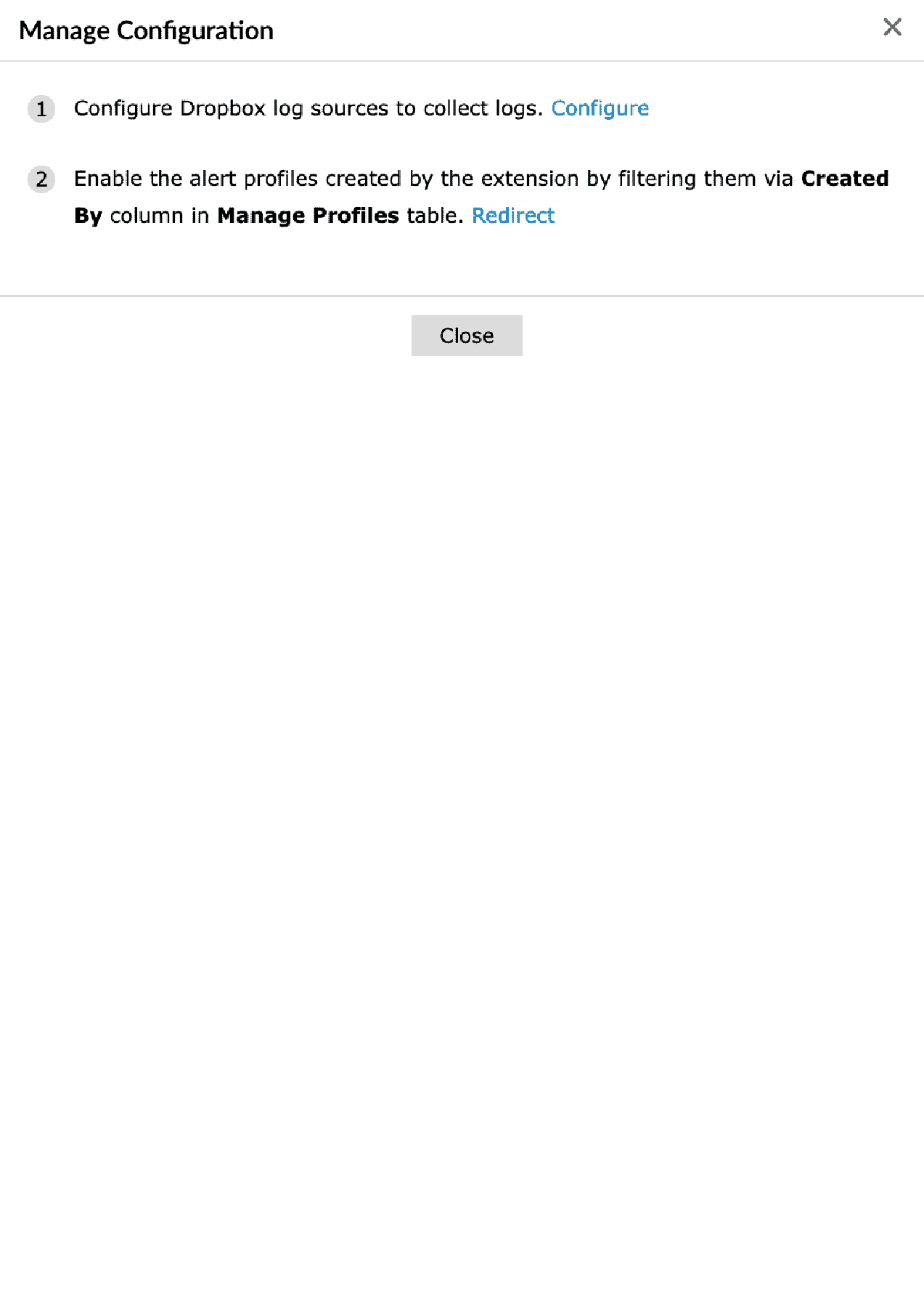 Managing configuration