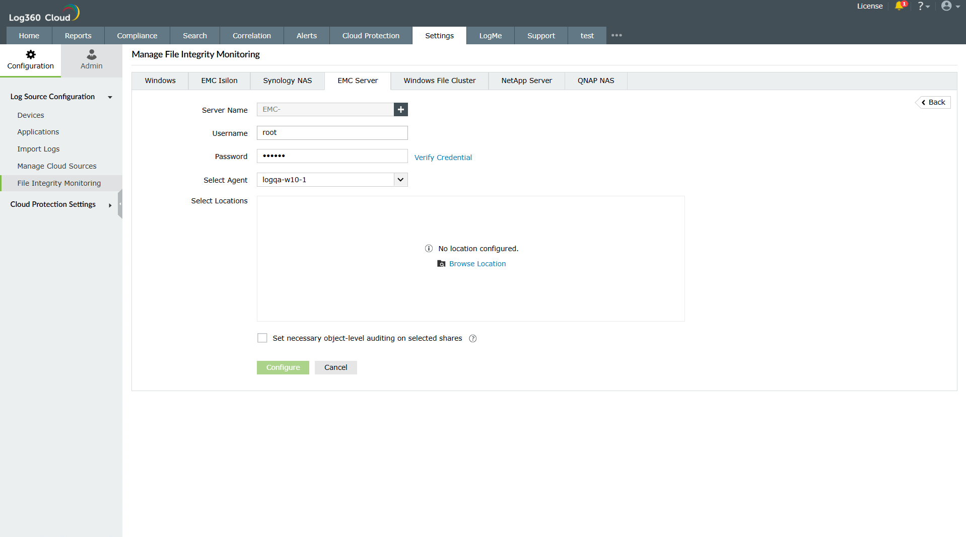 EMC Isilon file monitoring