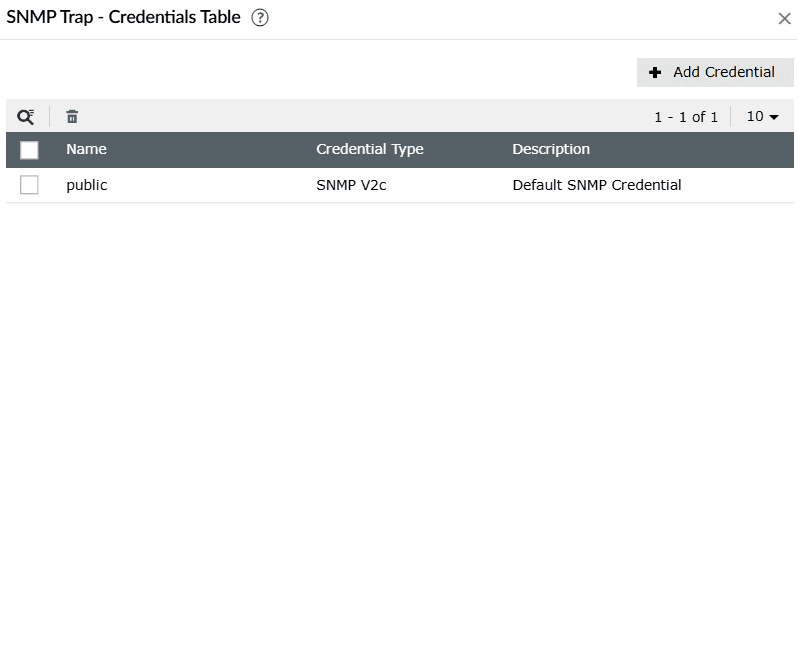 SNMP Traps port management