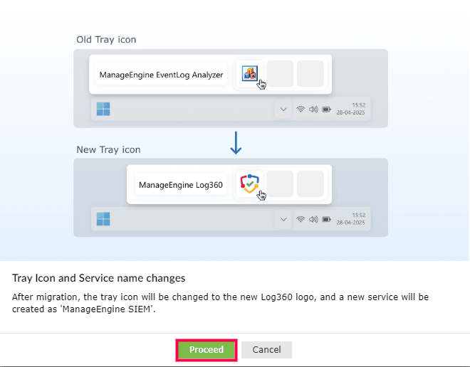 Migrating configurations from EventLog Analyzer to Unified Log360