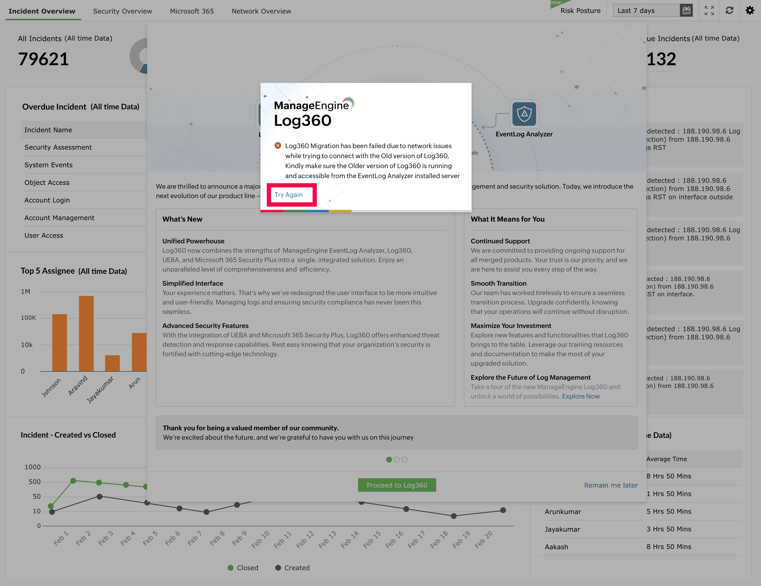 Migrating configurations from EventLog Analyzer to Unified Log360