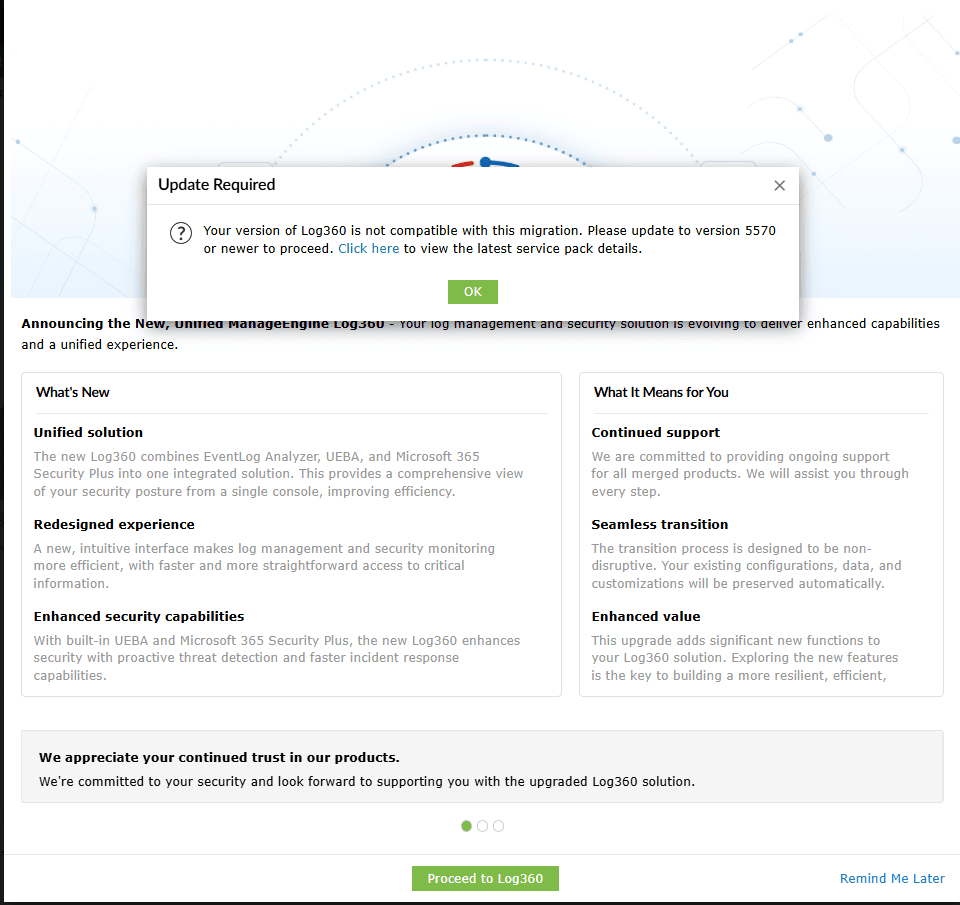 Migrating configurations from EventLog Analyzer to Unified Log360