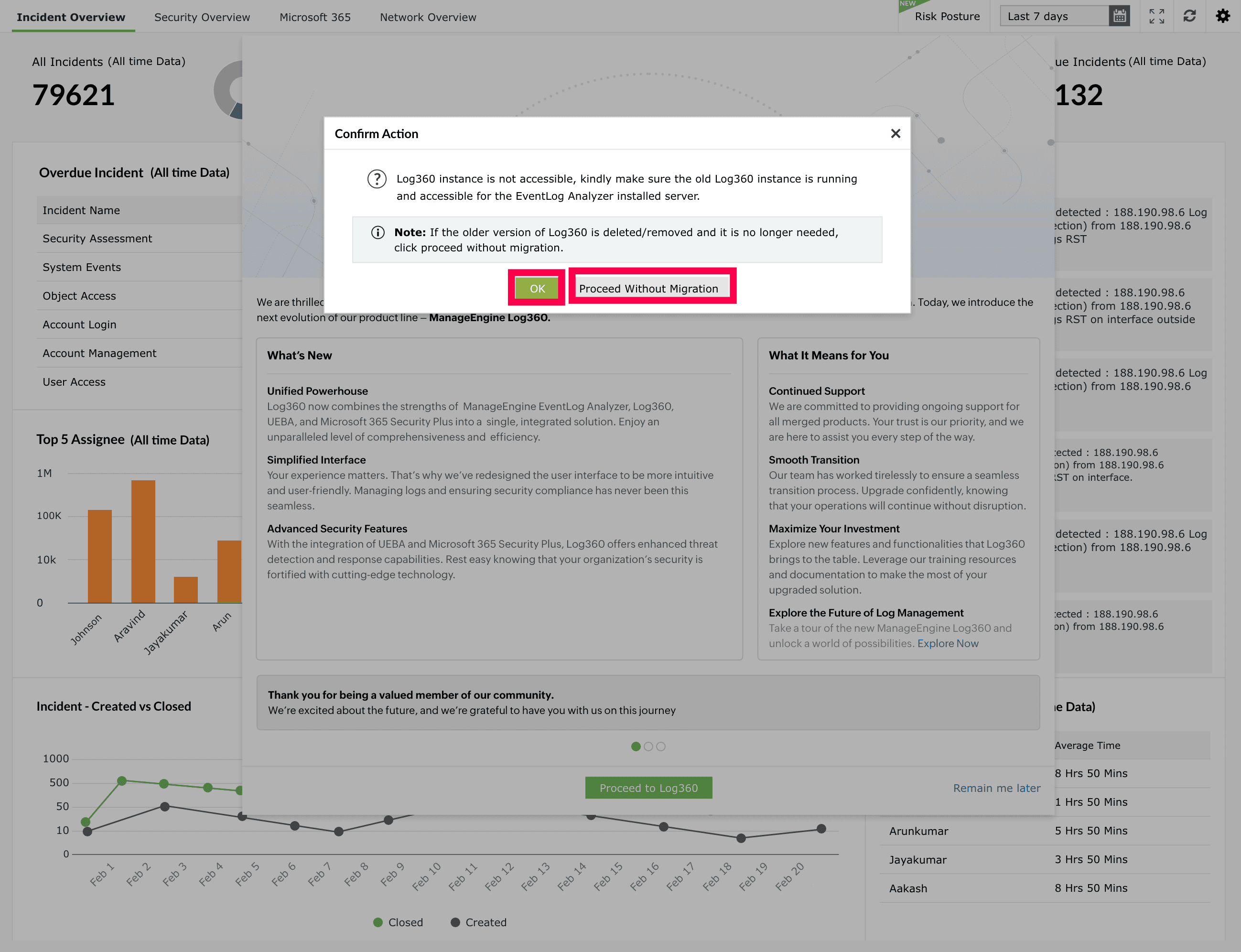 Migrating configurations from EventLog Analyzer to Unified Log360