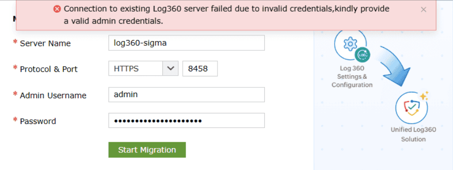 Migrating configurations from standalone Log360 to unified Log360
