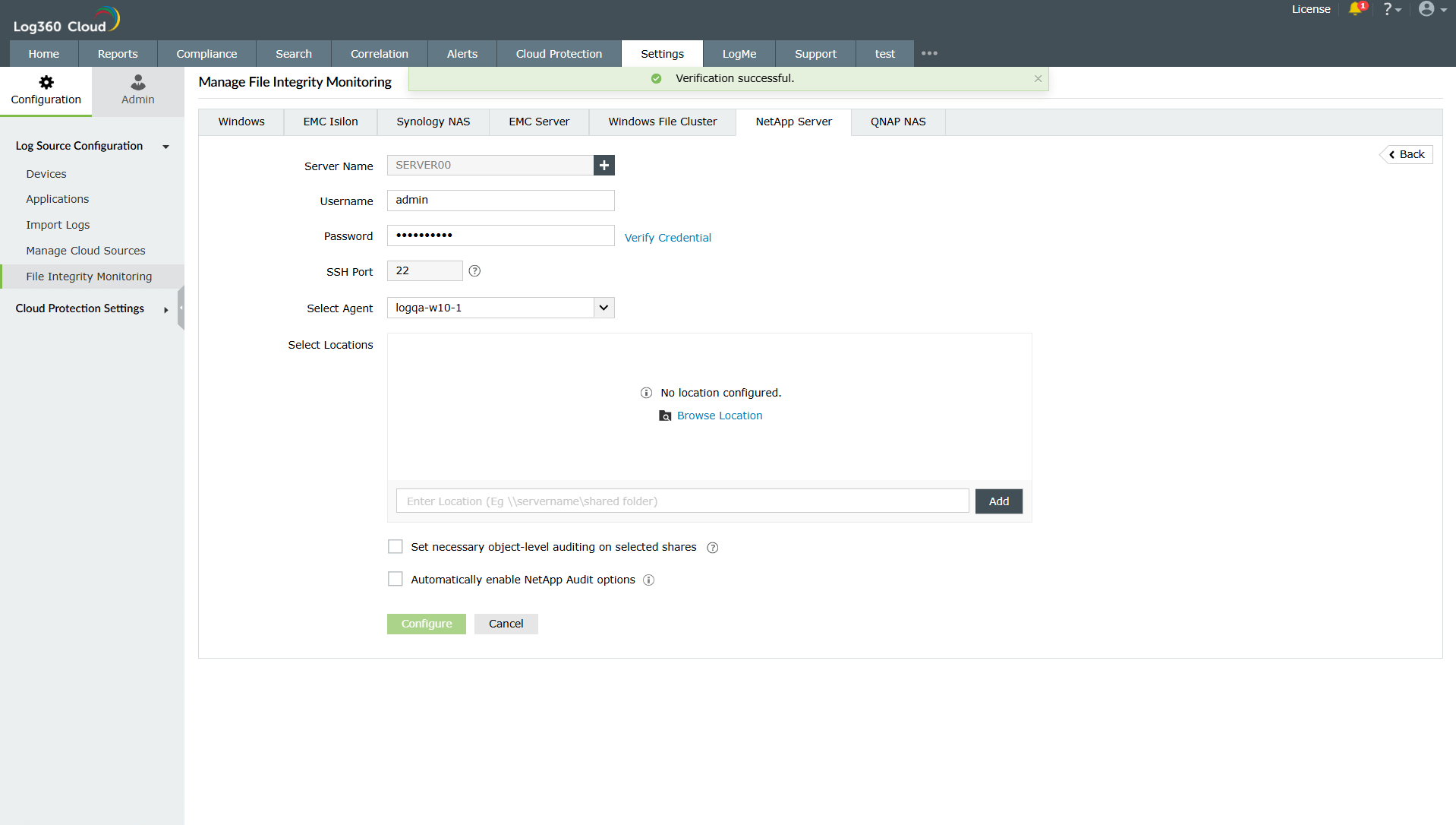NetApp server auditing