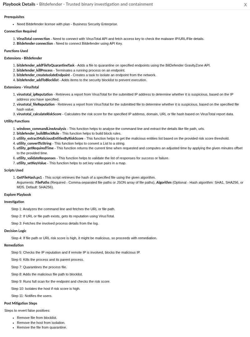 Playbook library overview