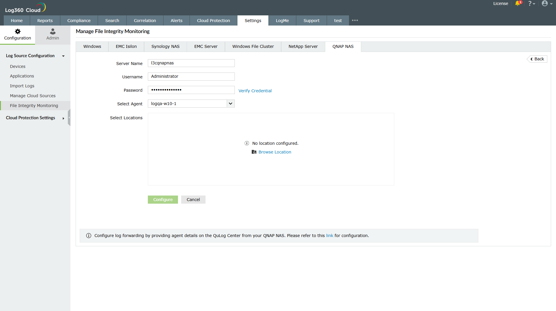 QNAP NAS file monitoring