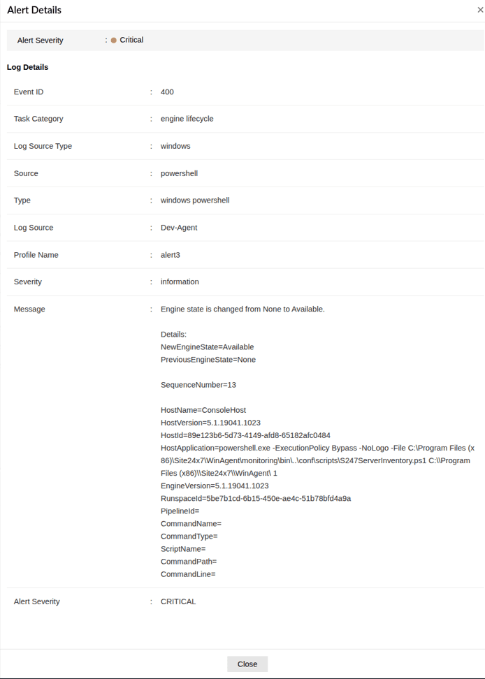 Viewing Ask Zia's conversational interface
