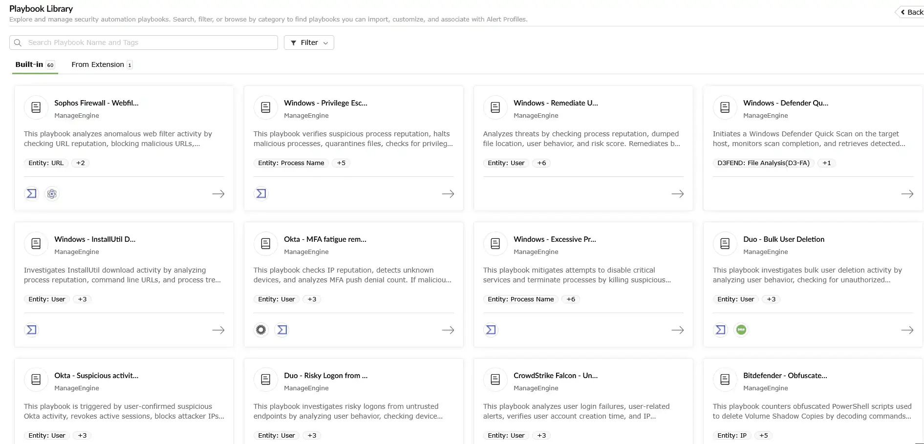 Automated response with MITRE ATT&CK-aligned playbooks