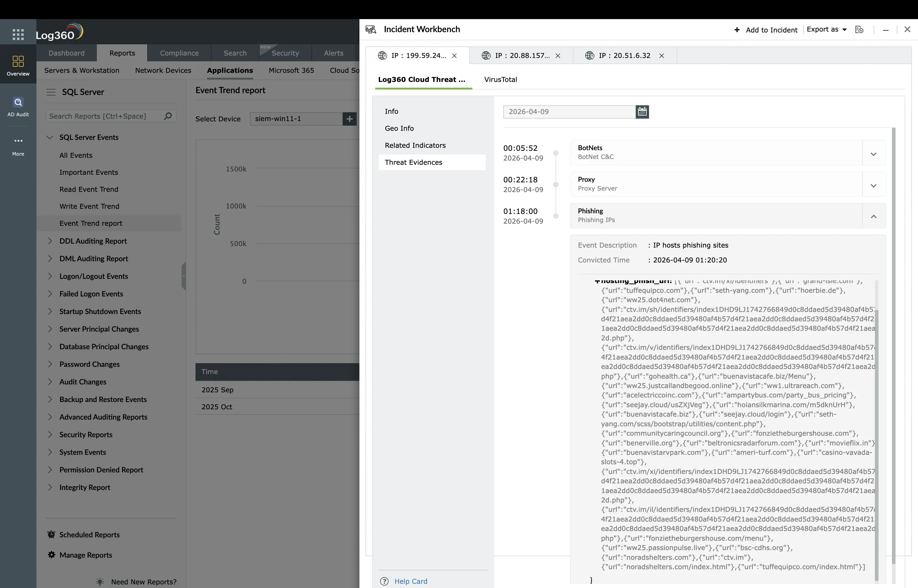 Investigation workflow