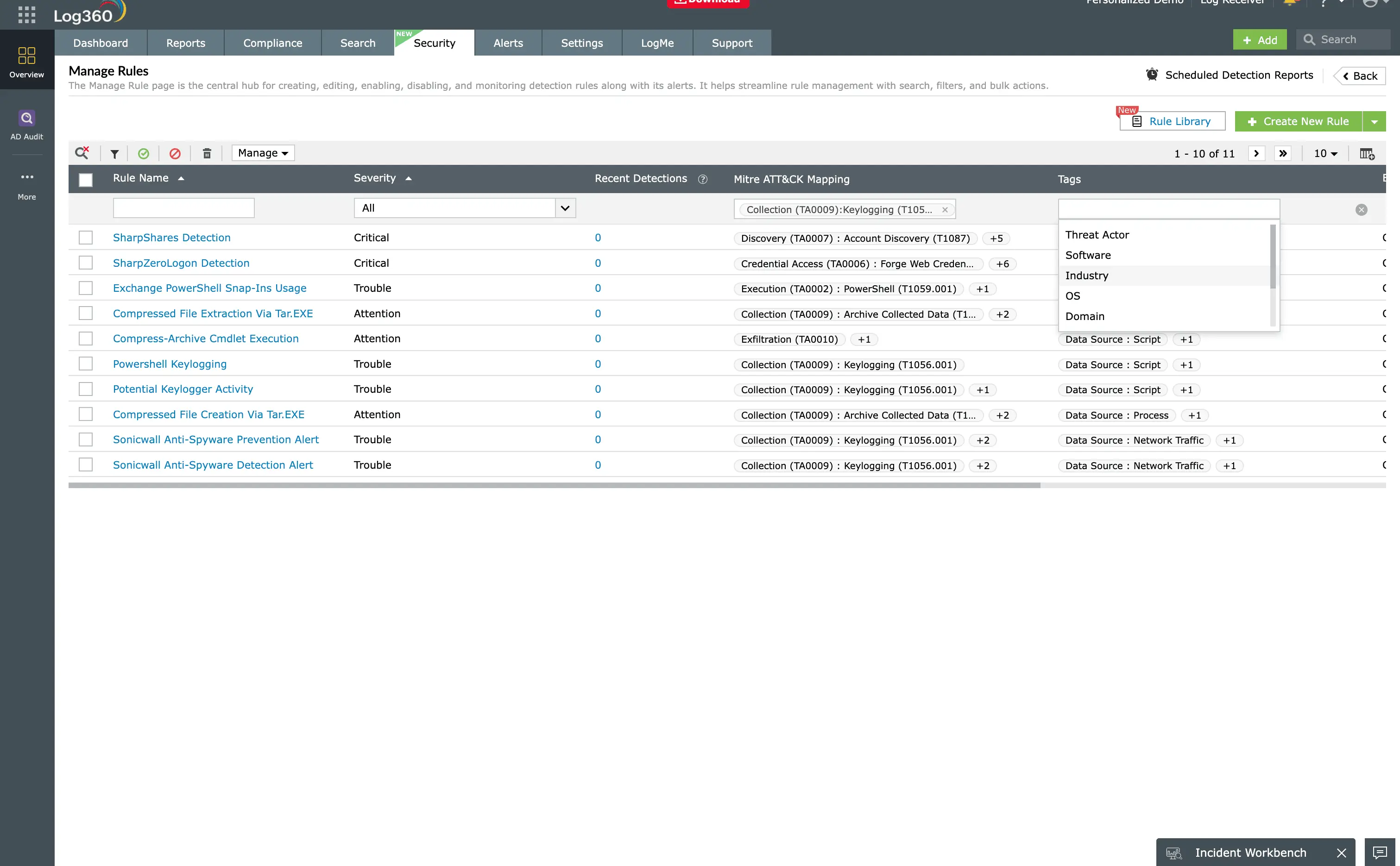 Archive collected data attack technique in the MITRE ATT&CK framework