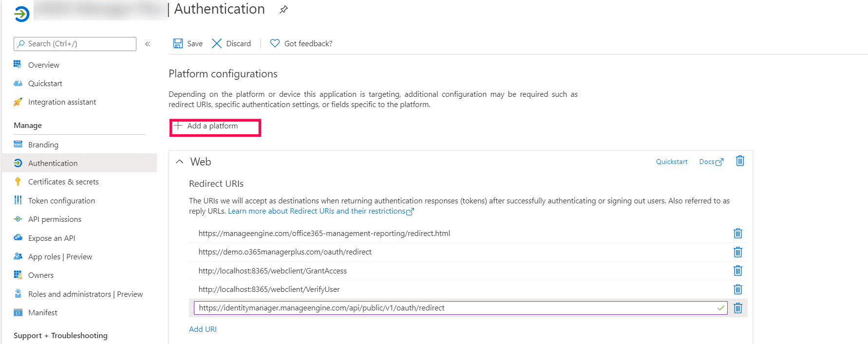 Manual Microsoft 365 tenant configuration