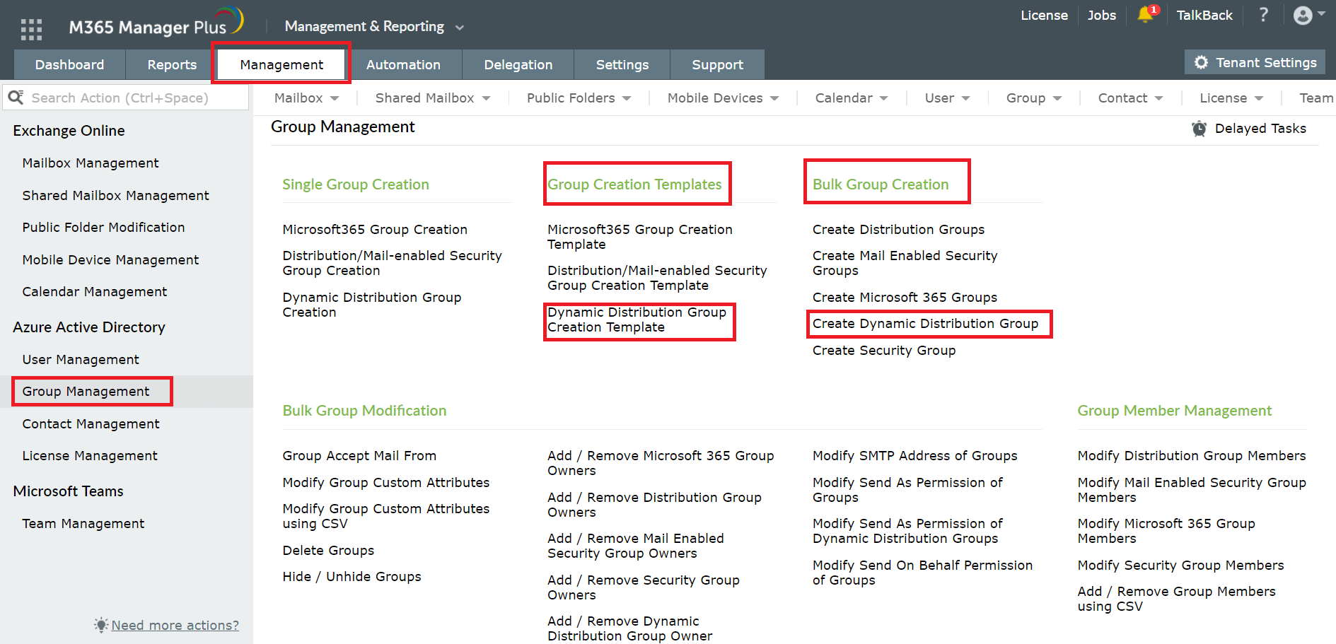 How to create dynamic groups in Azure AD