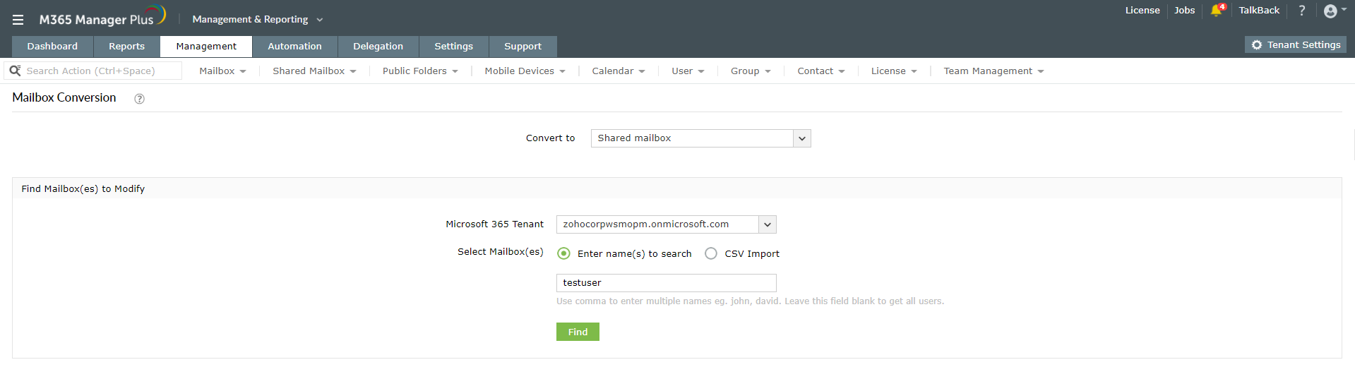 Convert A Mailbox In Exchange Online | Mailbox Activities