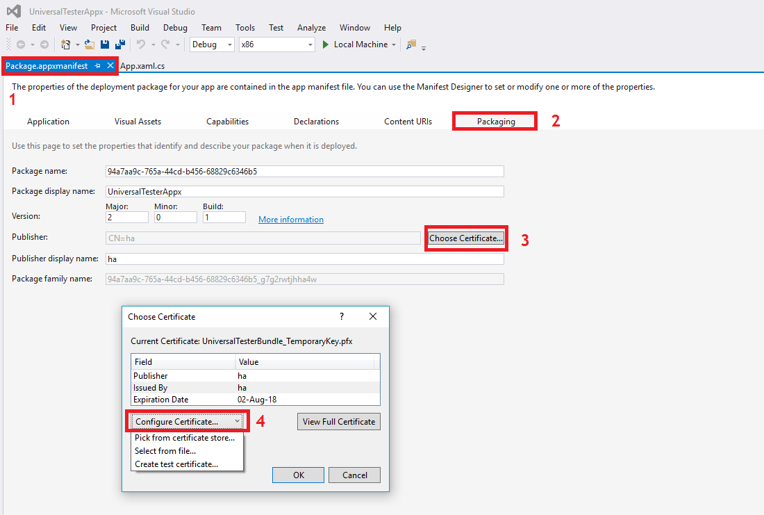 Creating Code Signing Certificate (CSC)