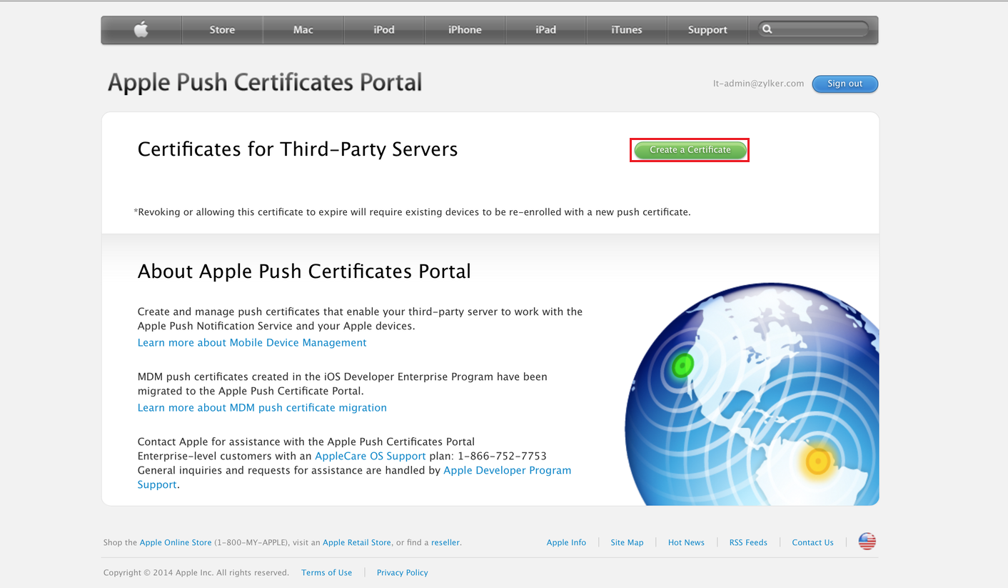 Step 1:Generating APNs Certificate