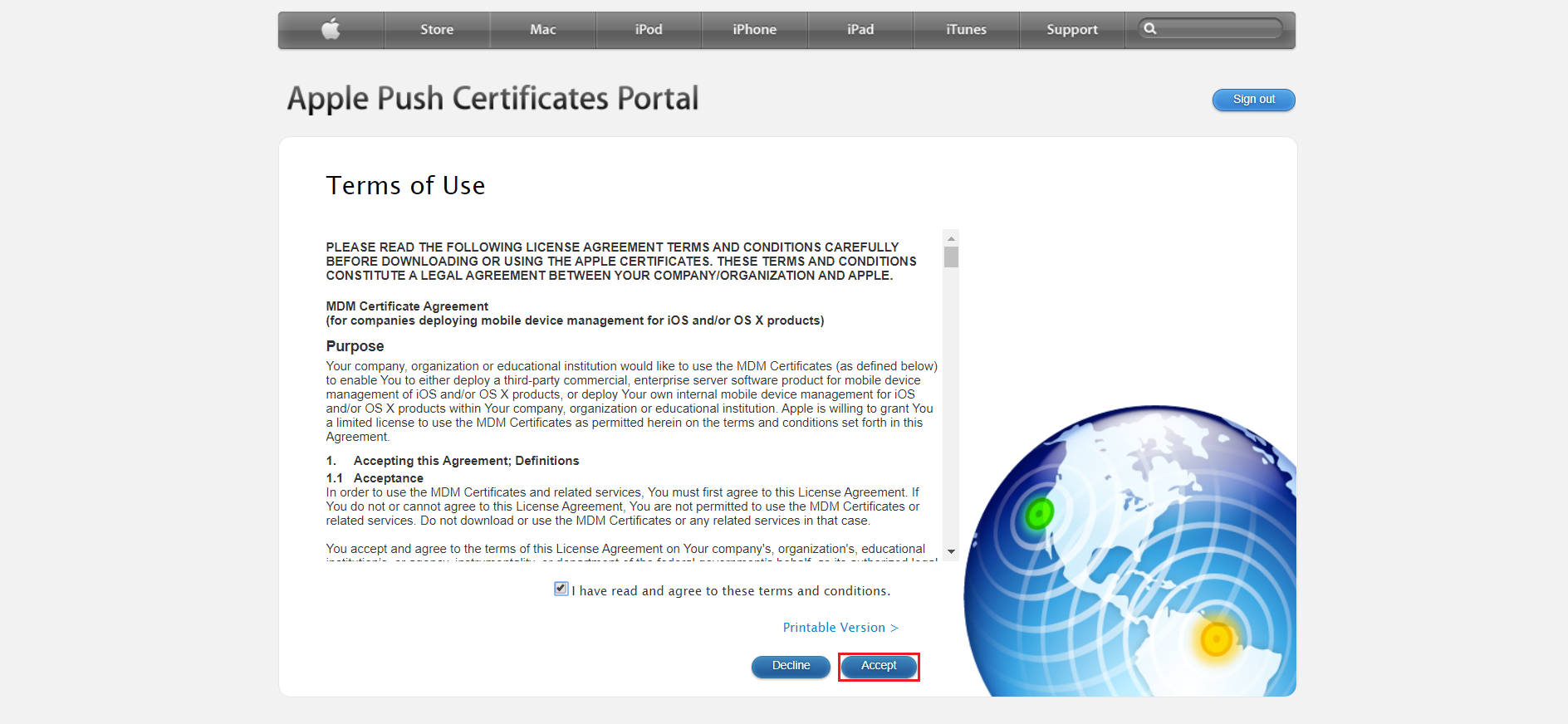 Step 2:Creating APNs Certificate