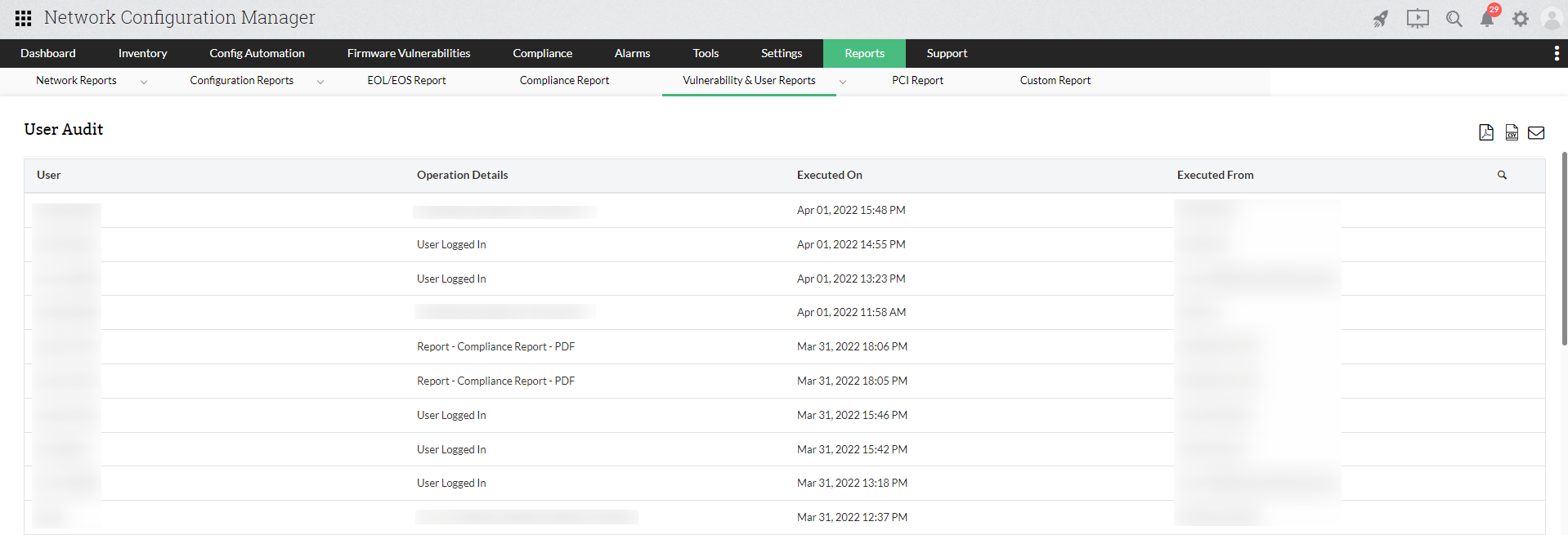 HP Configuration Management - ManageEngine Network Configuration Manager