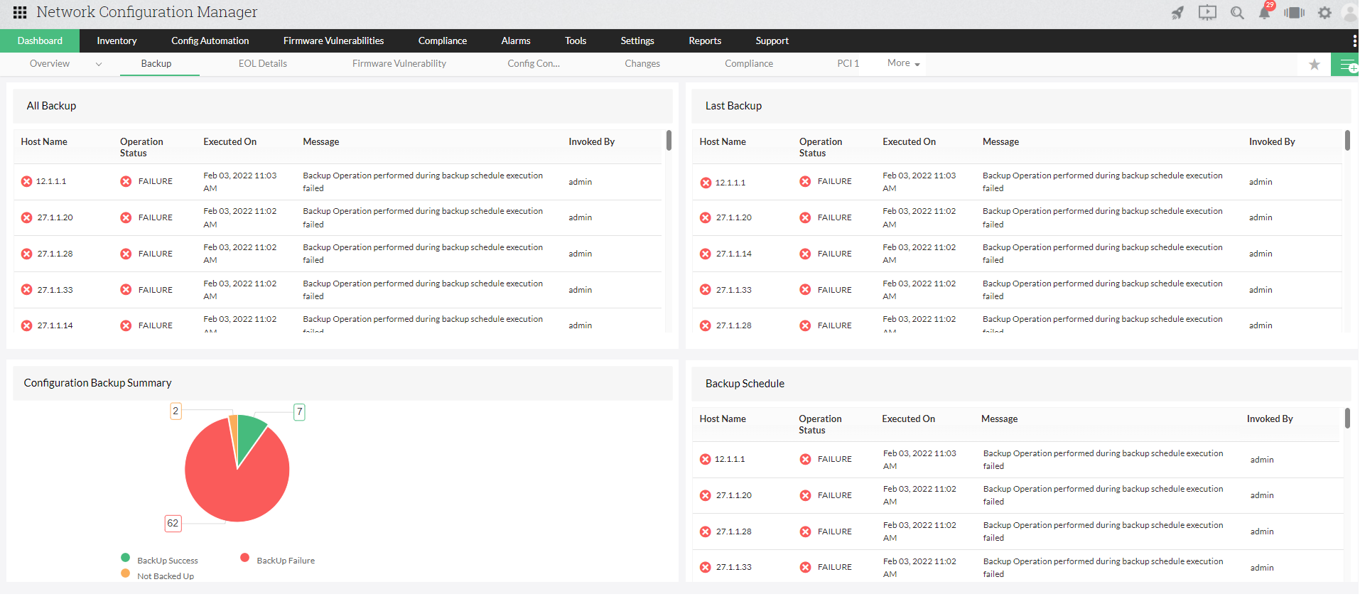 HP Switch Management Software - ManageEngine Network Configuration Manager