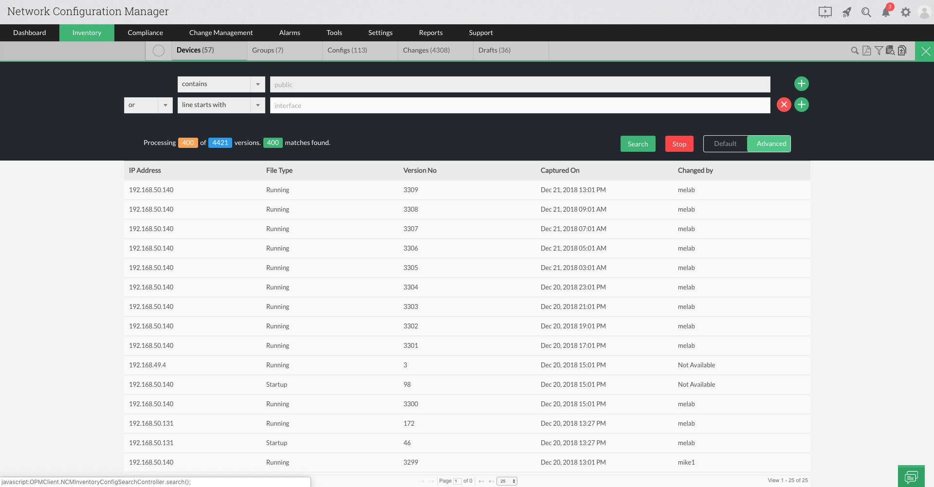 Network Inventory Management Tool - ManageEngine Network Configuration Manager