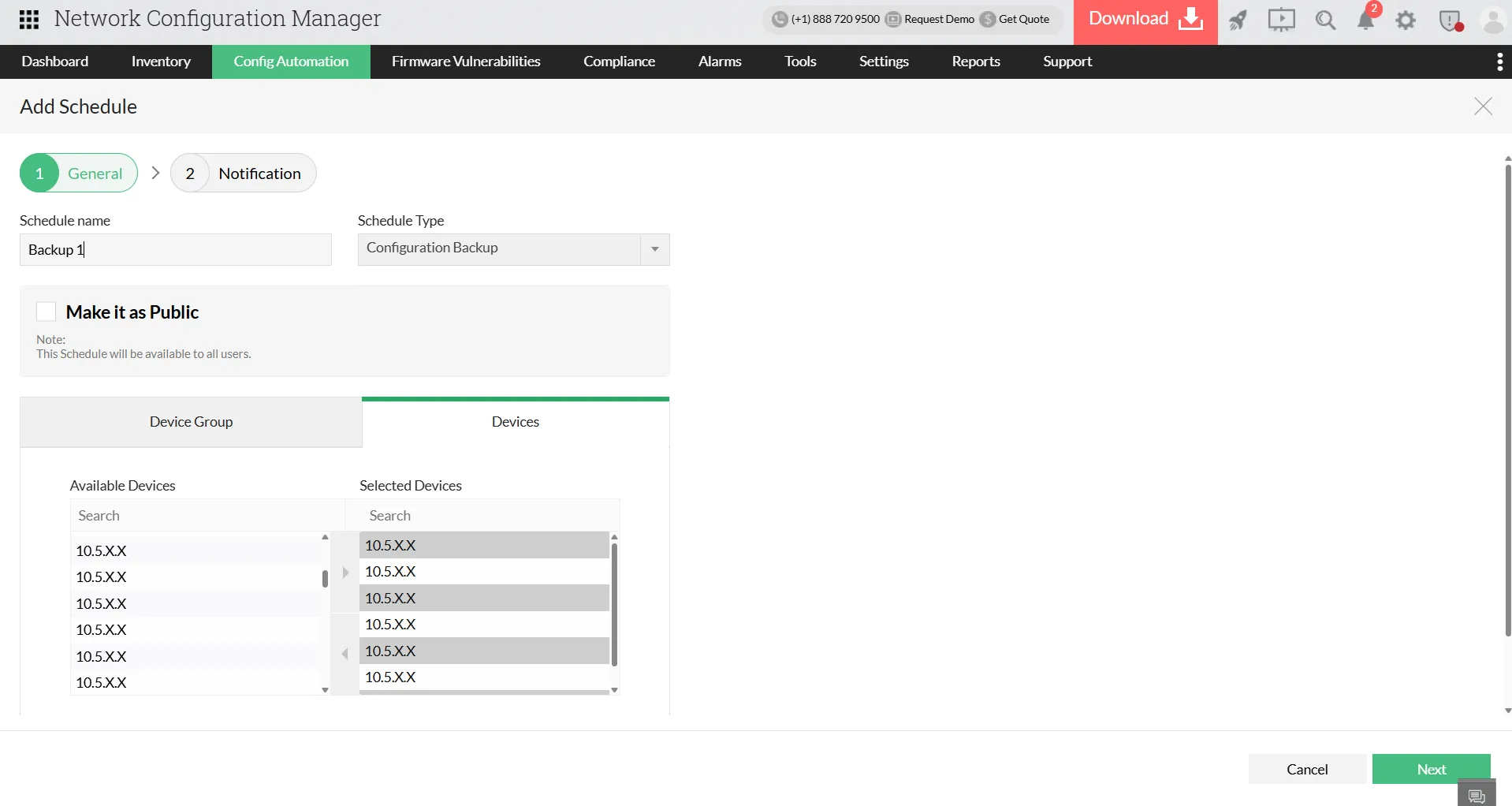 Secure and automated configuration backups
