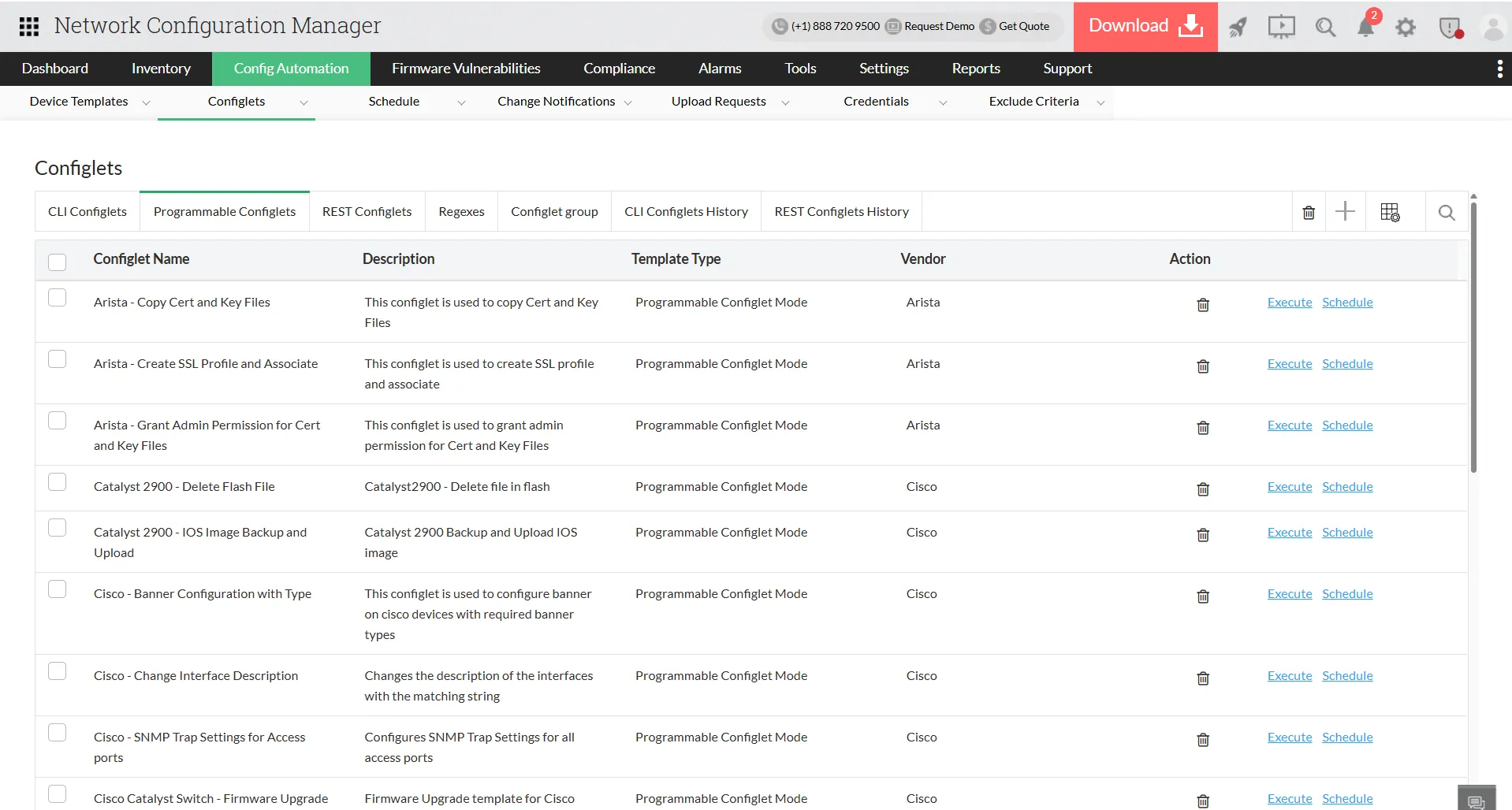 Intelligent automation for scalable, multi-vendor config updates
