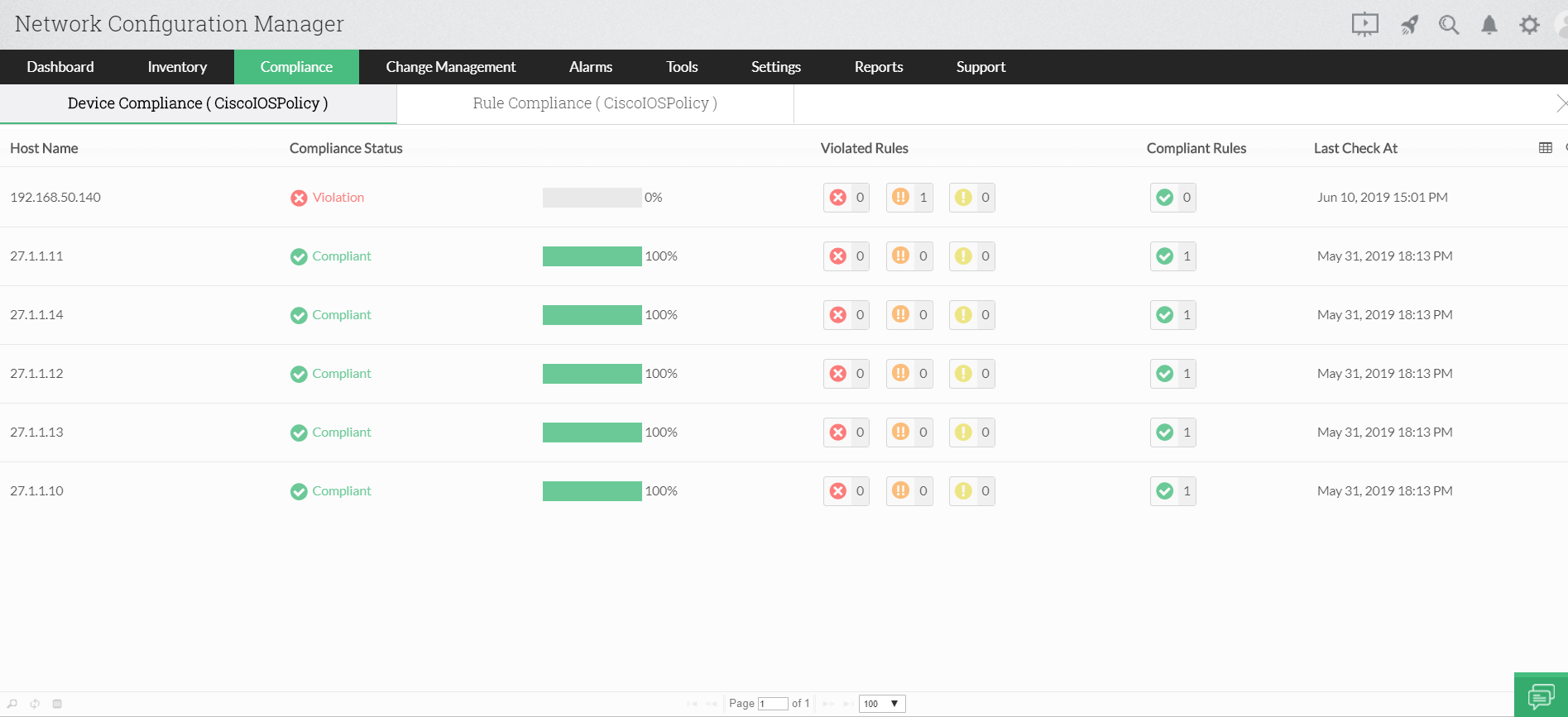 Solución para la gestión de la configuración de Cisco de Network Configuration Manager	