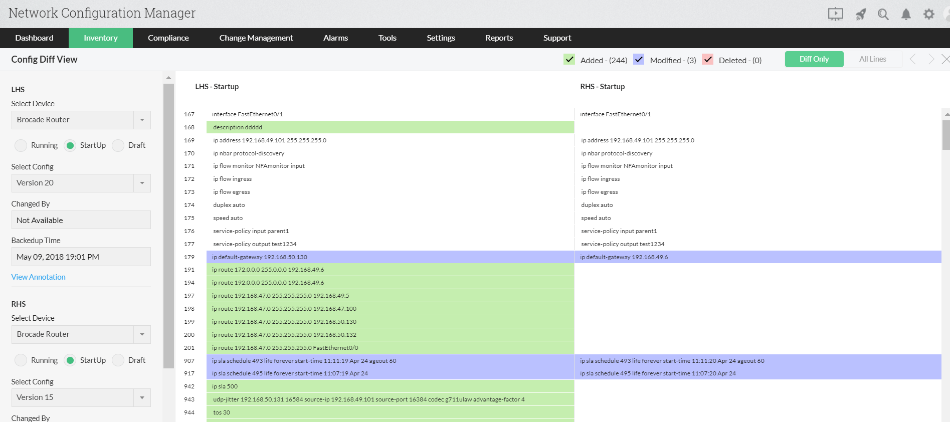 Brocade switch configuration backup