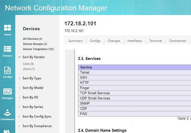 Network Configuration Management | Manage Configurations of Switches ...