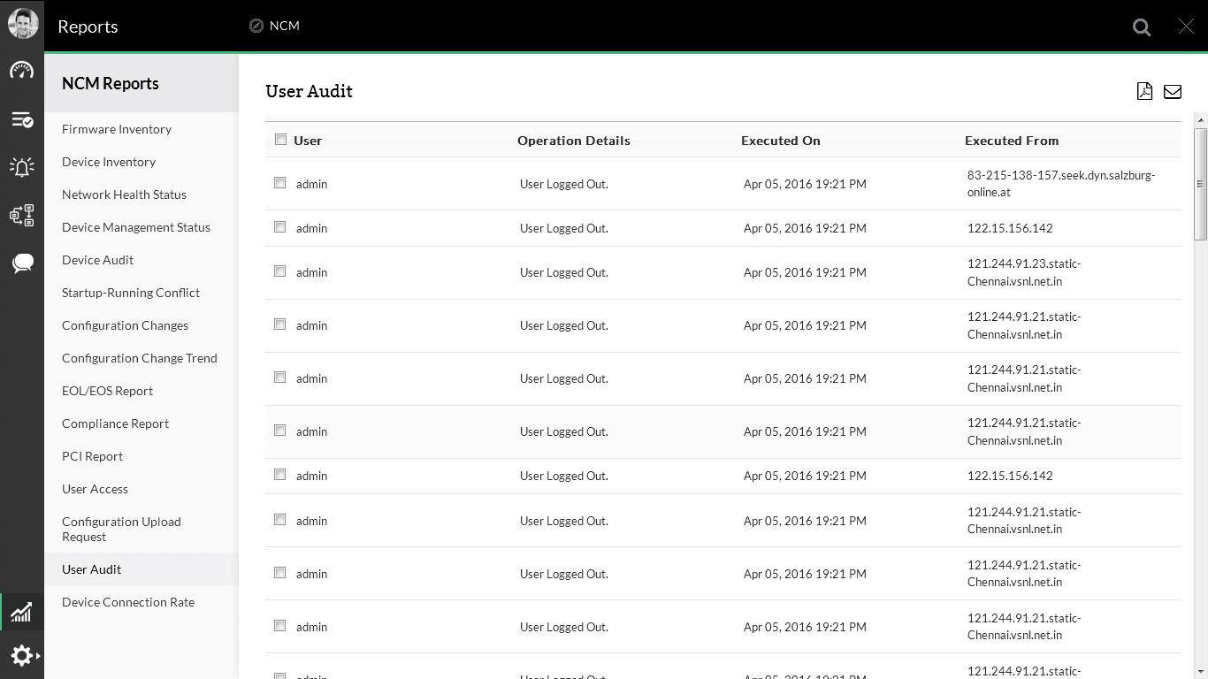Network configuration, config change & compliance management software
