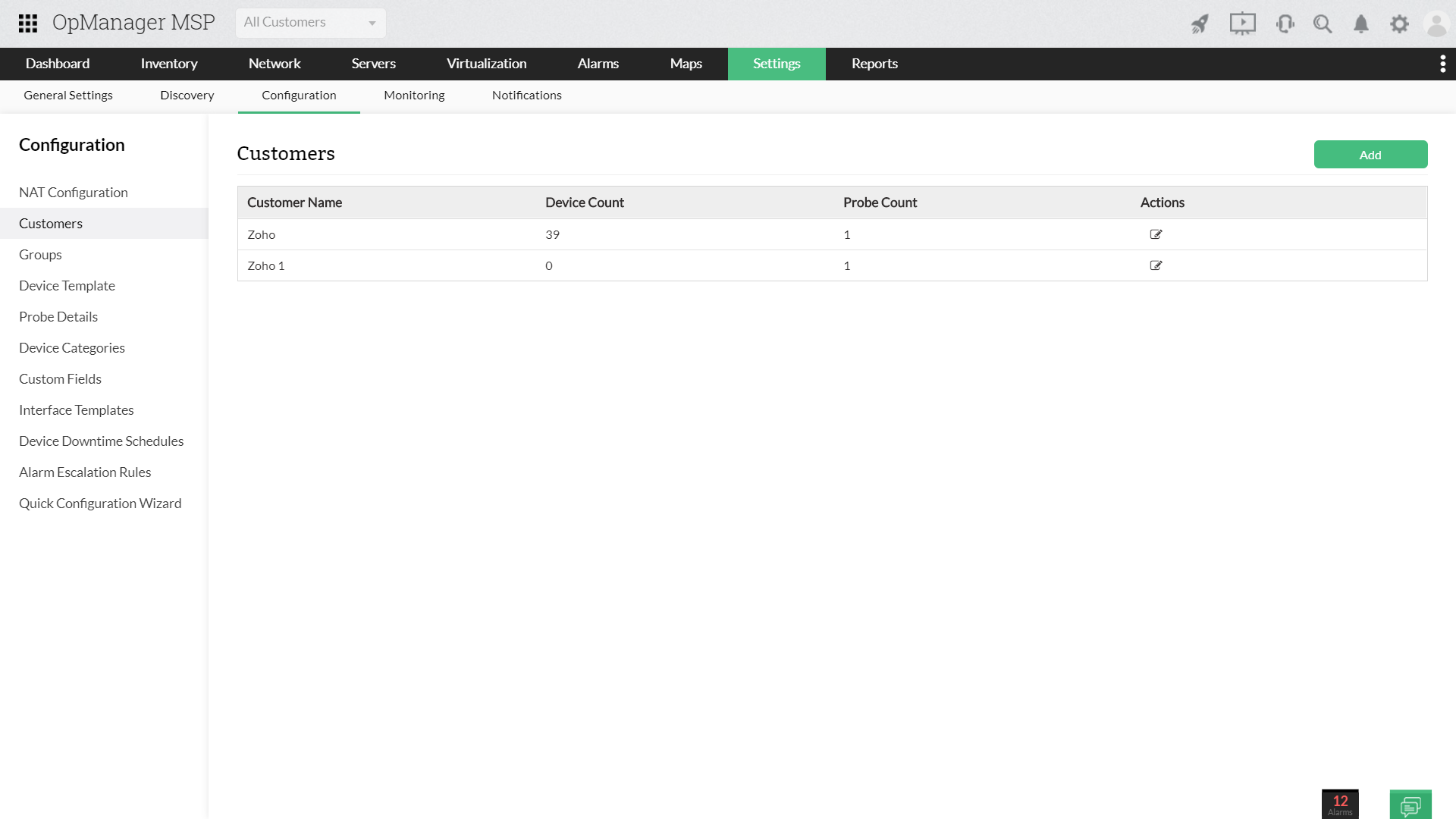 MSP Network Management Tool - ManageEngine OpManager MSP